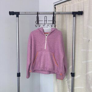 Cropped Pink Running Quarter Zip